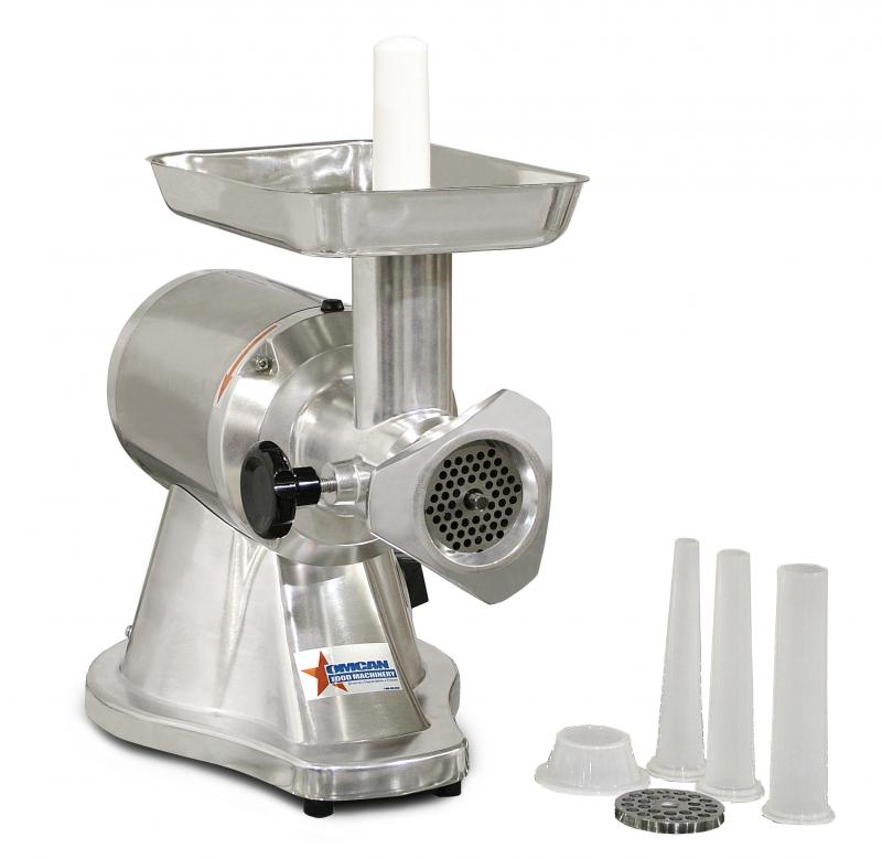 #12 Stainless Steel Meat Grinder with 1 HP Motor